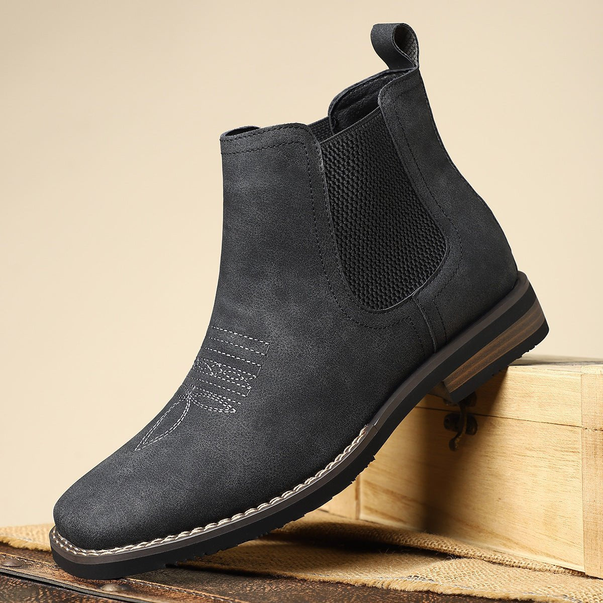 Bastian | Men's Western-Style Slip-On Chelsea Boot