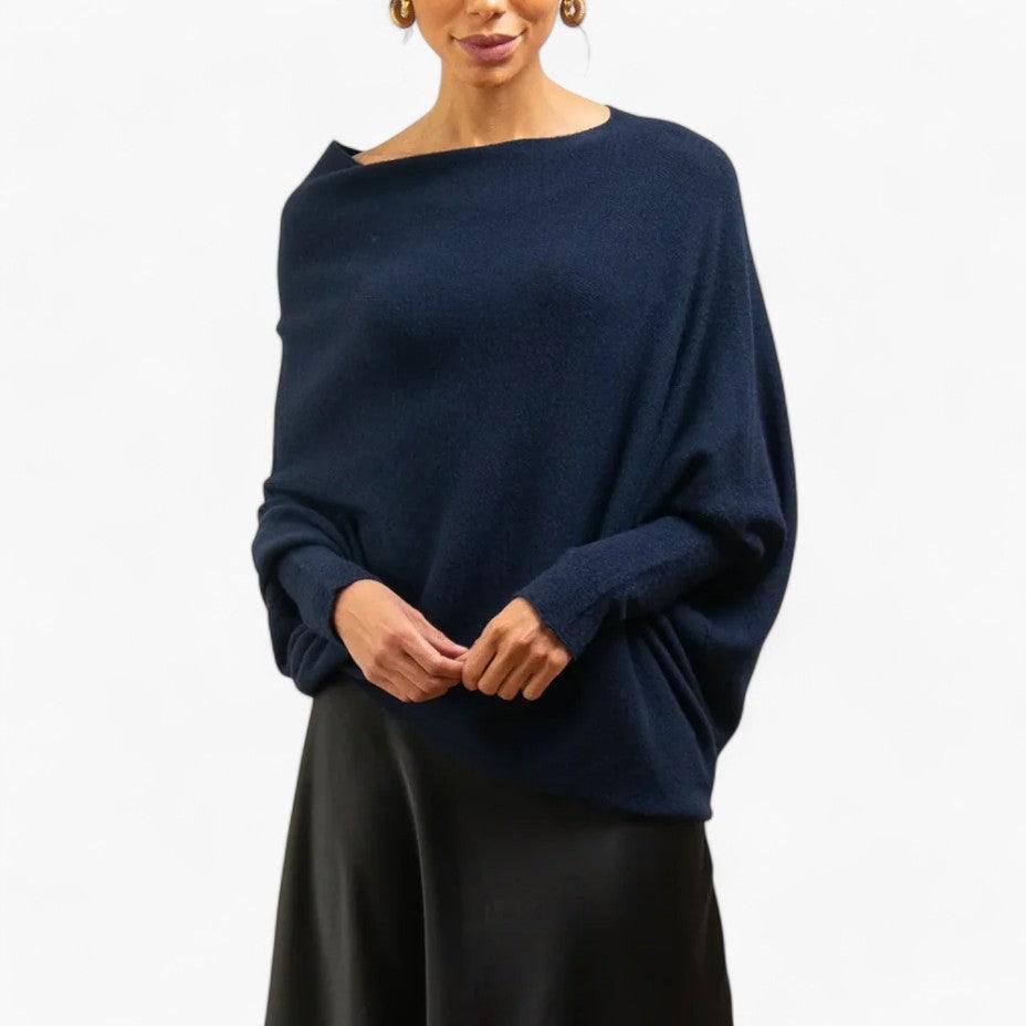Sienna | Women's Off-Shoulder Slouchy Knit Jumper