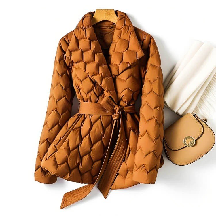Cordelia | Women's Quilted Belted Down Puffer Coat