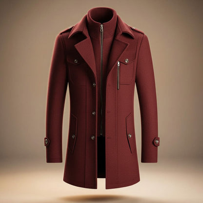 Alaric | Men's Wool Blend Overcoat Smart Coat