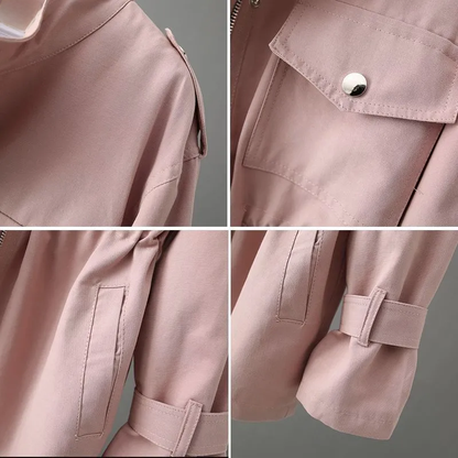 Coralind | Women's Utility Drawstring Waist Pocket Field Jacket