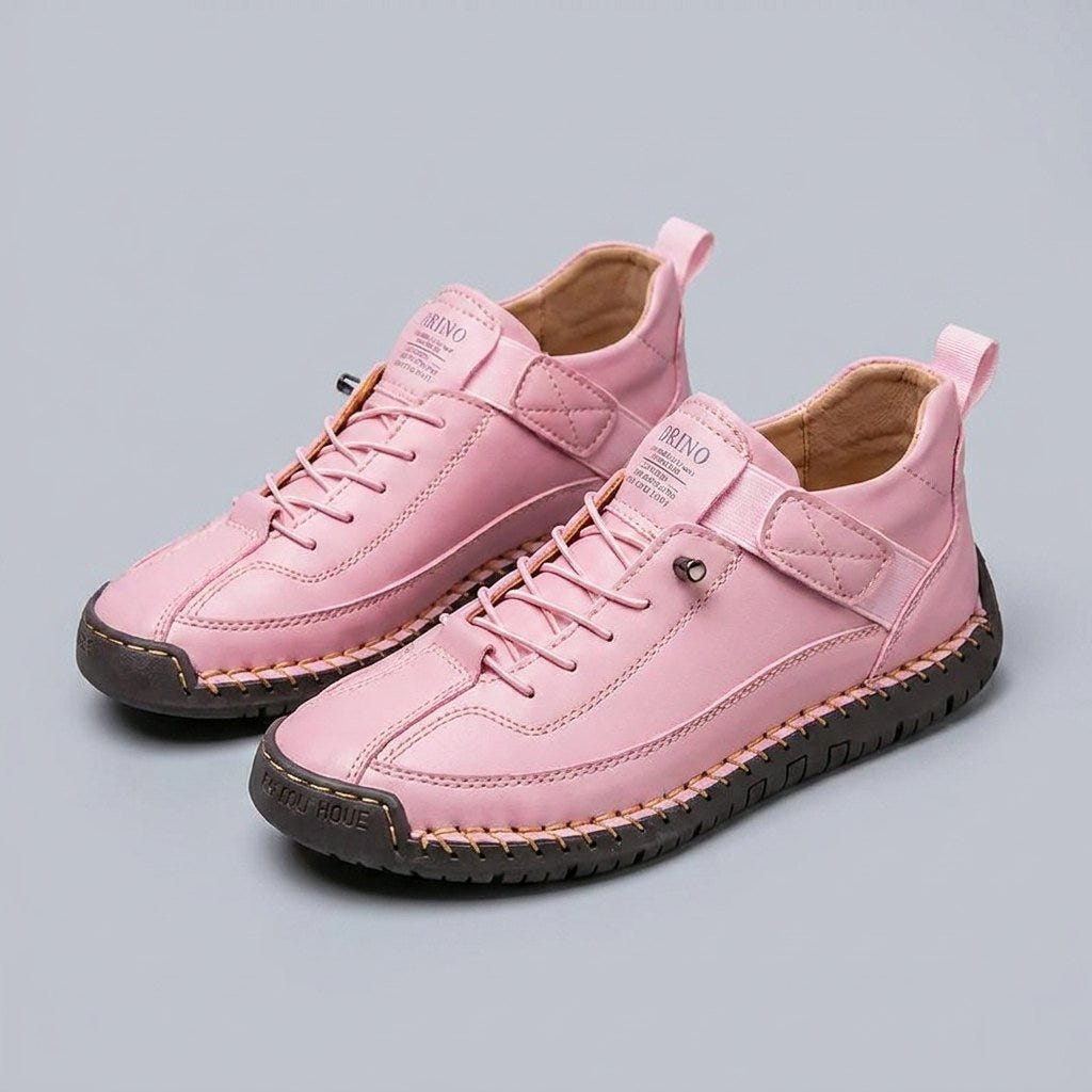Mia | Women's Orthopedic Leather Comfortable Wide-Fit Sneaker