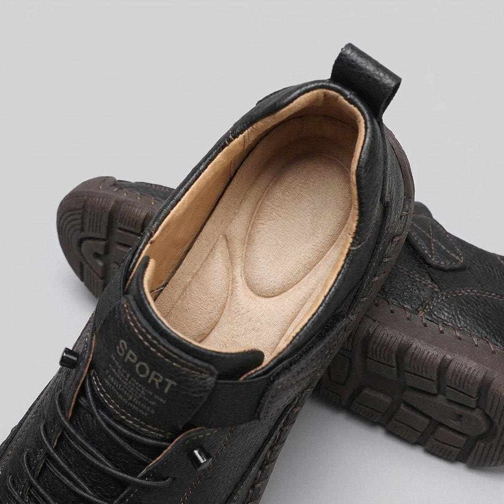 Mia | Women's Orthopedic Leather Comfortable Wide-Fit Sneaker