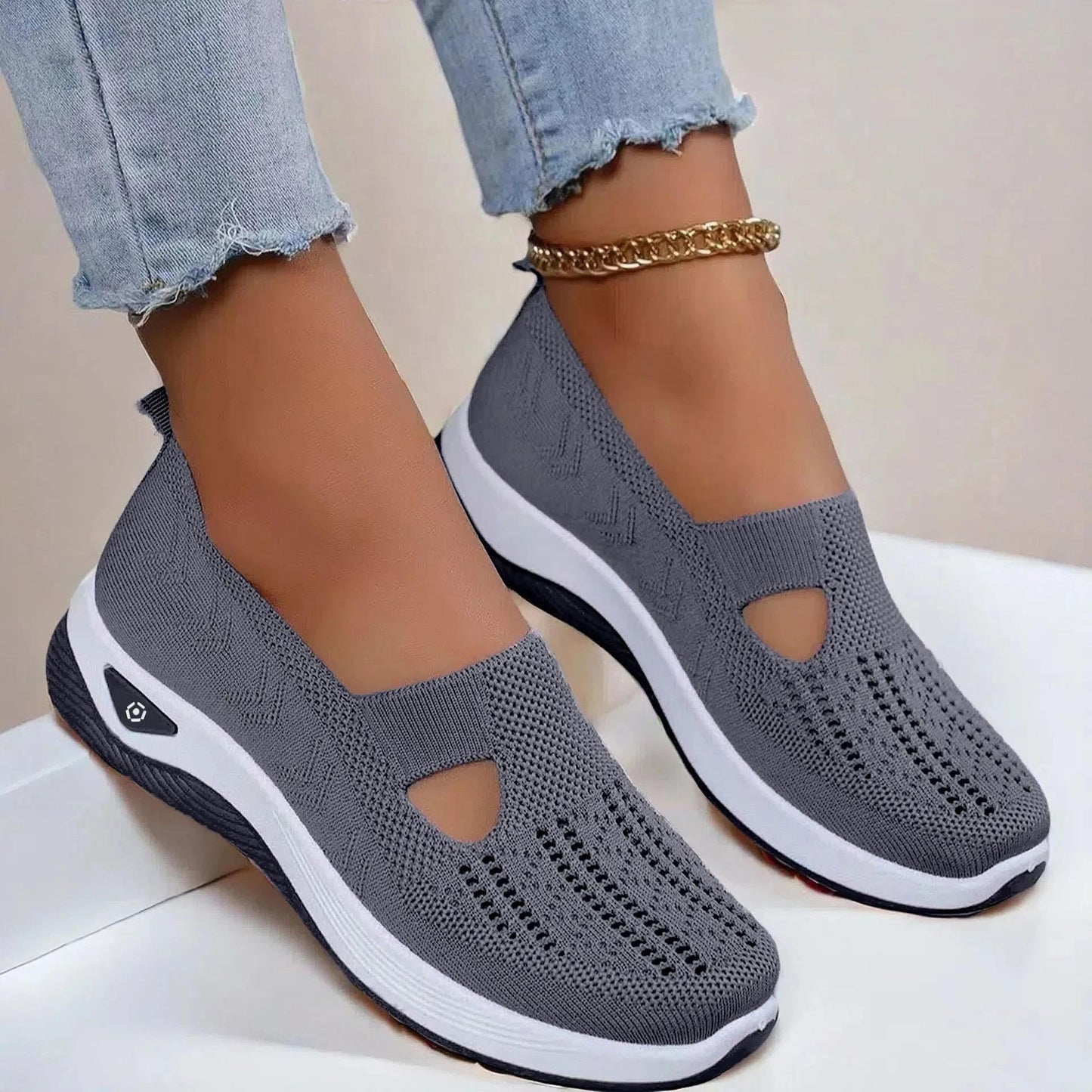 Marlowe | Women's Slip-On Knit Cutout Comfort Sneaker