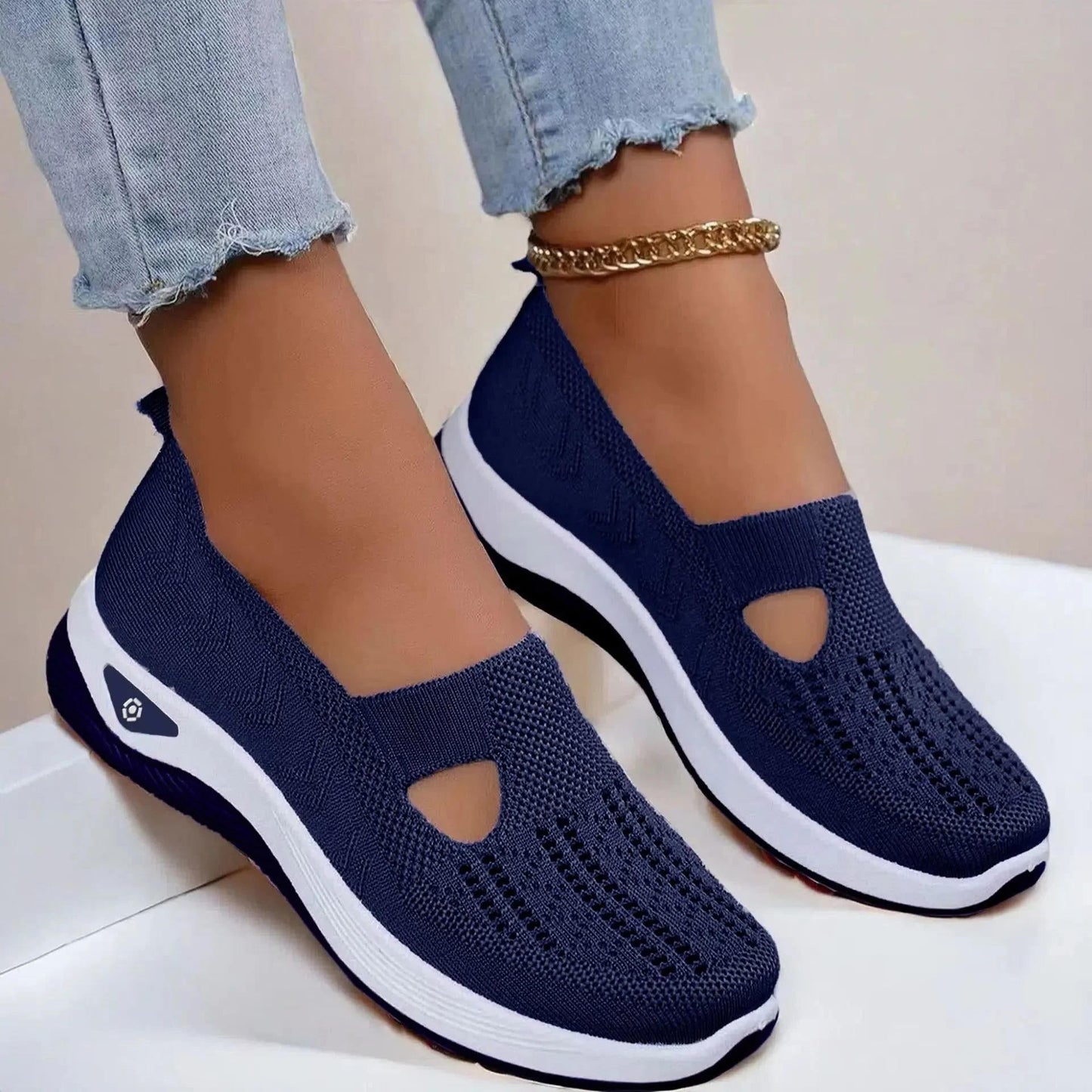 Marlowe | Women's Slip-On Knit Cutout Comfort Sneaker