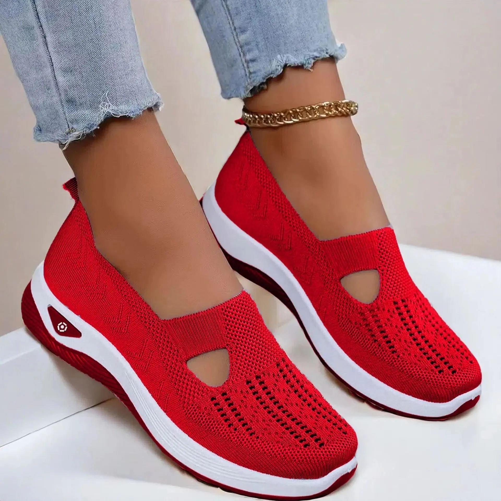 Marlowe | Women's Slip-On Knit Cutout Comfort Sneaker