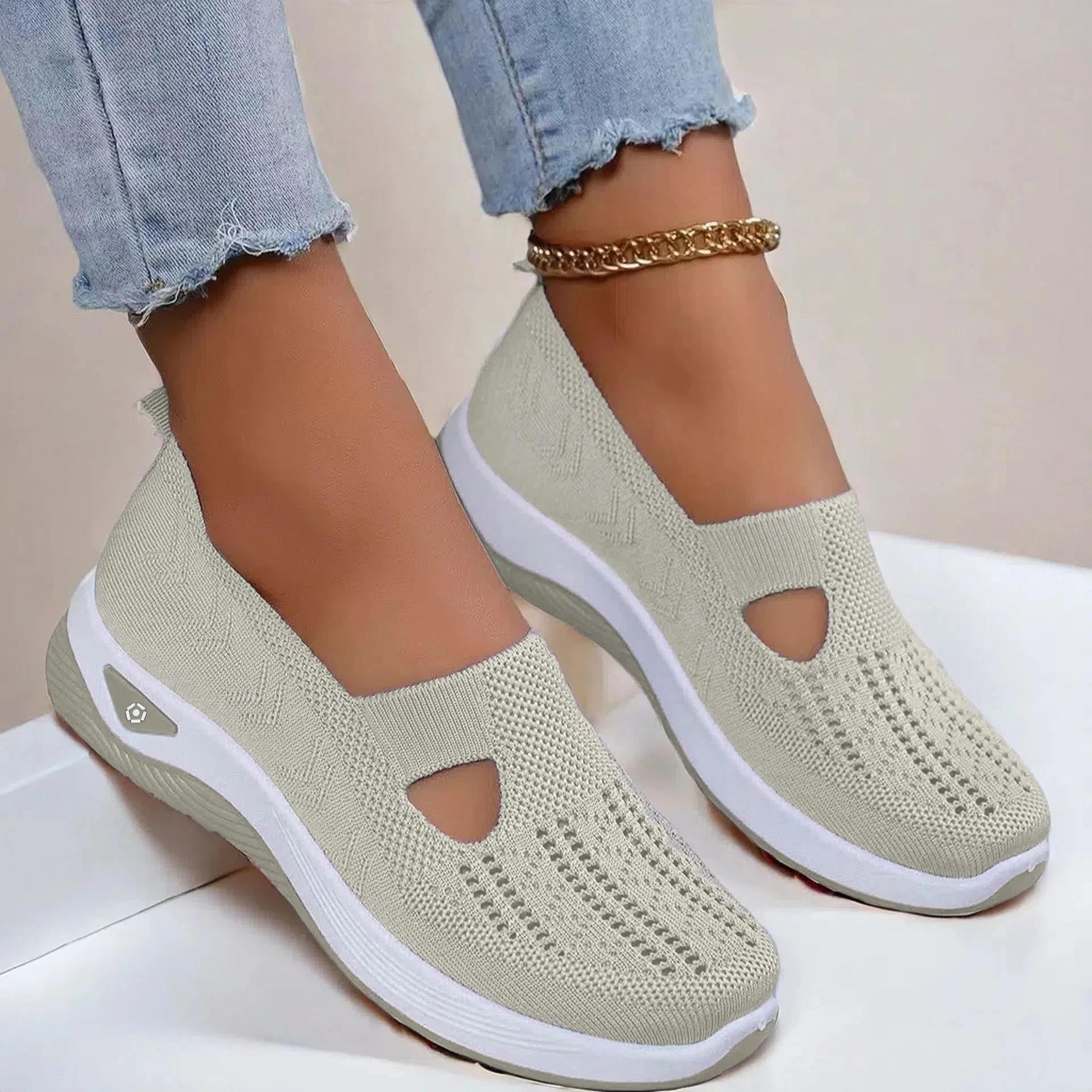 Marlowe | Women's Slip-On Knit Cutout Comfort Sneaker