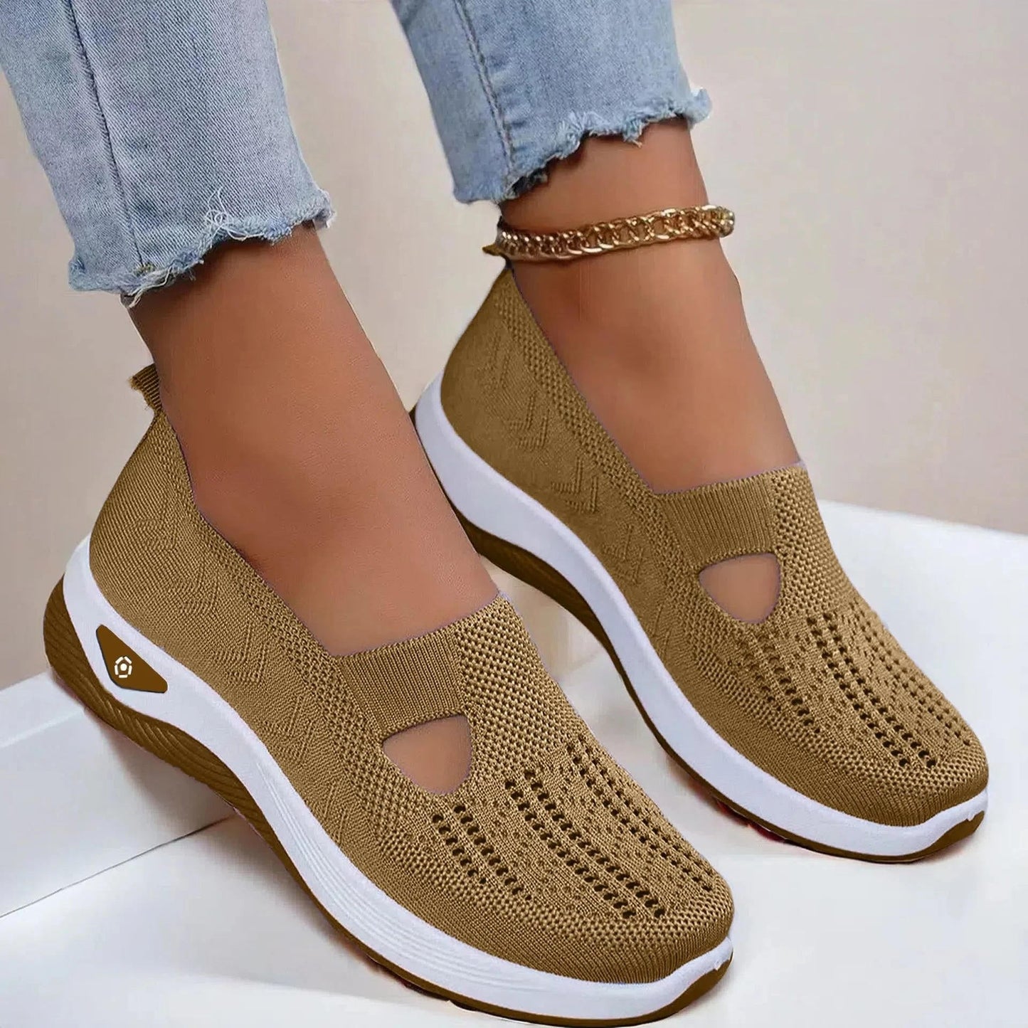 Marlowe | Women's Slip-On Knit Cutout Comfort Sneaker