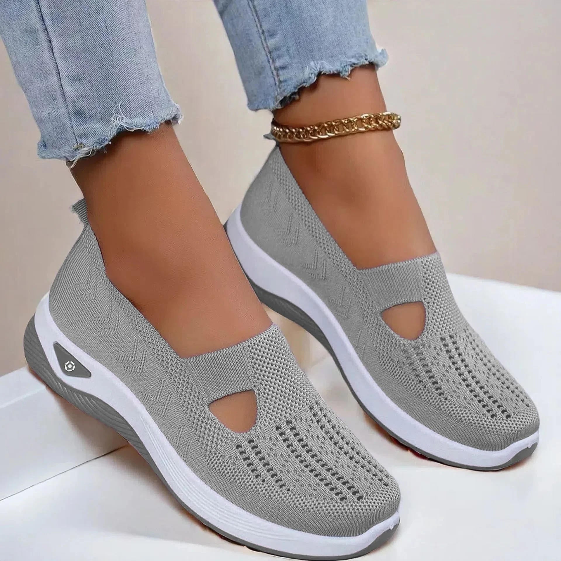 Marlowe | Women's Slip-On Knit Cutout Comfort Sneaker