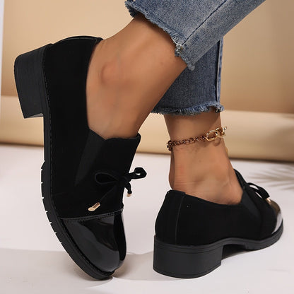 Delacroix | Women's Elegant Slip-On Comfort Bow Loafer