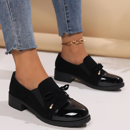Delacroix | Women's Elegant Slip-On Comfort Bow Loafer
