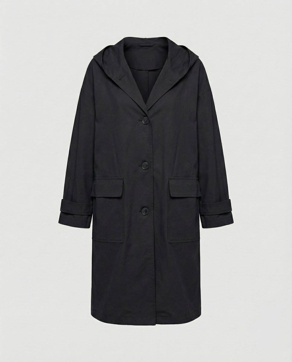 Meara | Women's Longline Hooded Waterproof Trench Coat