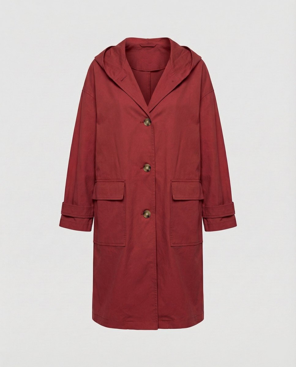 Meara | Women's Longline Hooded Waterproof Trench Coat