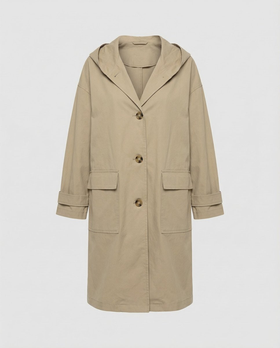 Meara | Women's Longline Hooded Waterproof Trench Coat