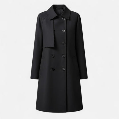 Ondelia | Women's Mid-Length Wool-Blend Double-Breasted Trench Coat