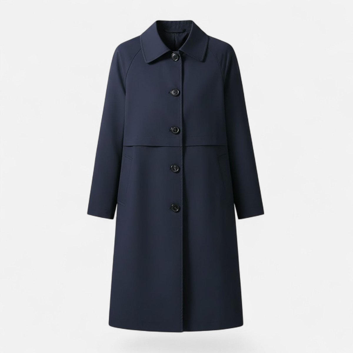 Ondelia | Women's Mid-Length Wool-Blend Double-Breasted Trench Coat