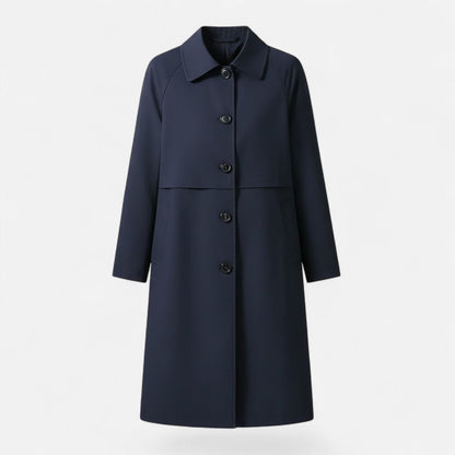 Ondelia | Women's Mid-Length Wool-Blend Double-Breasted Trench Coat