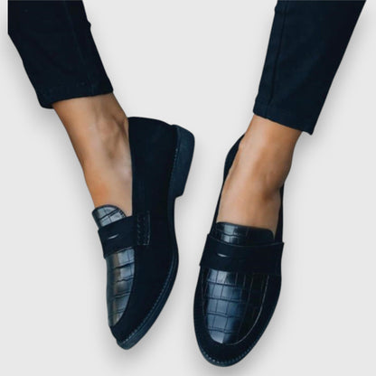 Corrina | Women's Slip-On Croc Pattern Comfort Loafer