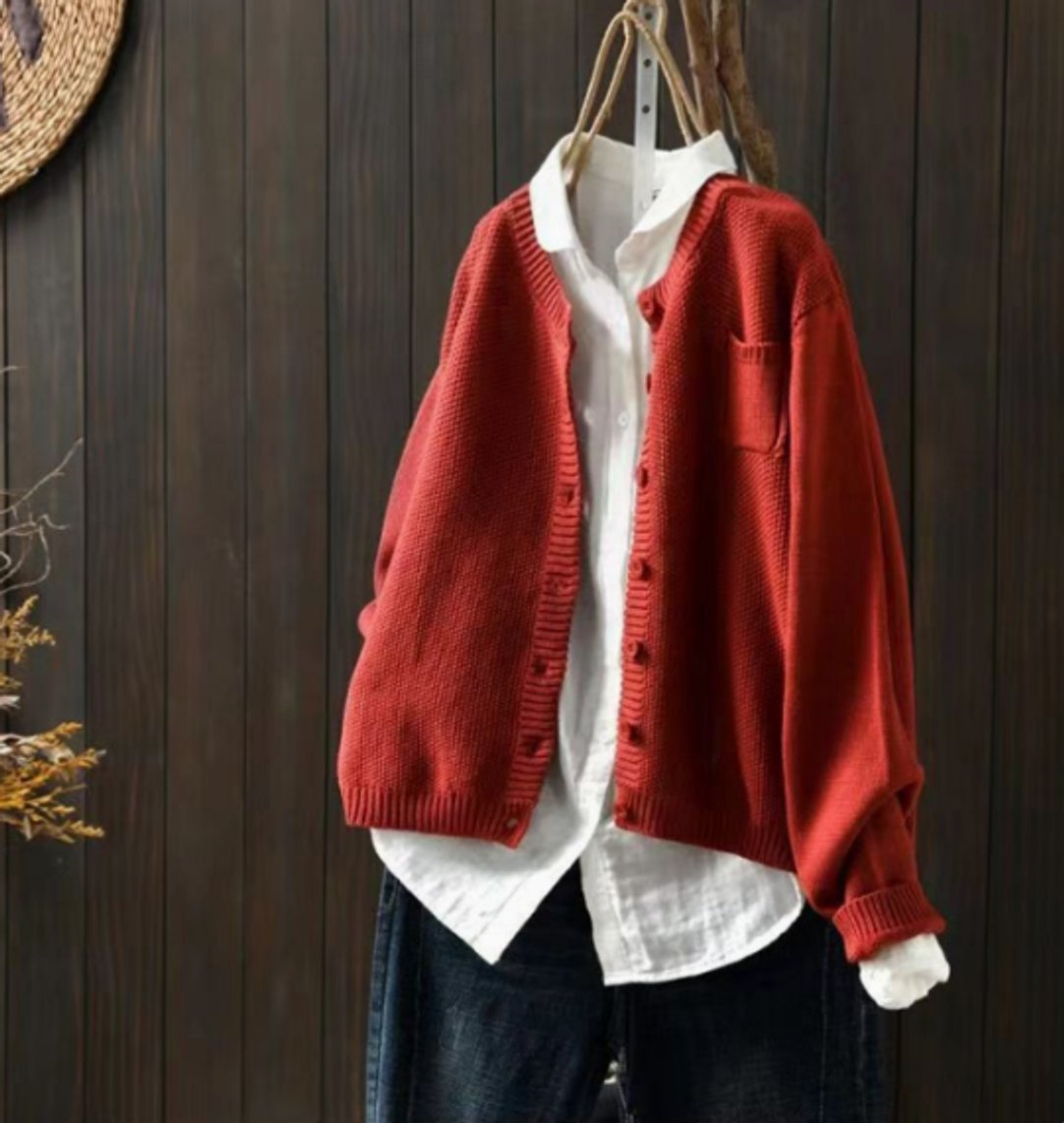 Elouise | Women's Oversized Button-Front Knit Cardigan