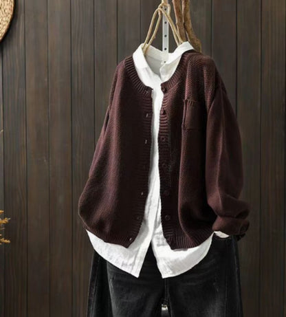 Elouise | Women's Oversized Button-Front Knit Cardigan