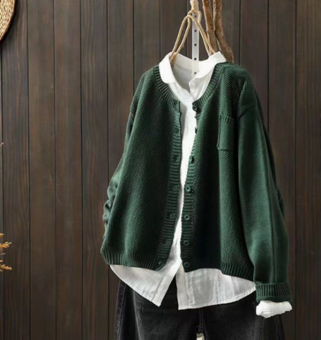 Elouise | Women's Oversized Button-Front Knit Cardigan