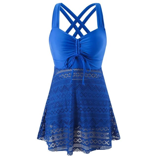 Florence | Tankini Swimsuit Set Skirted Ruched Sweetheart Neck