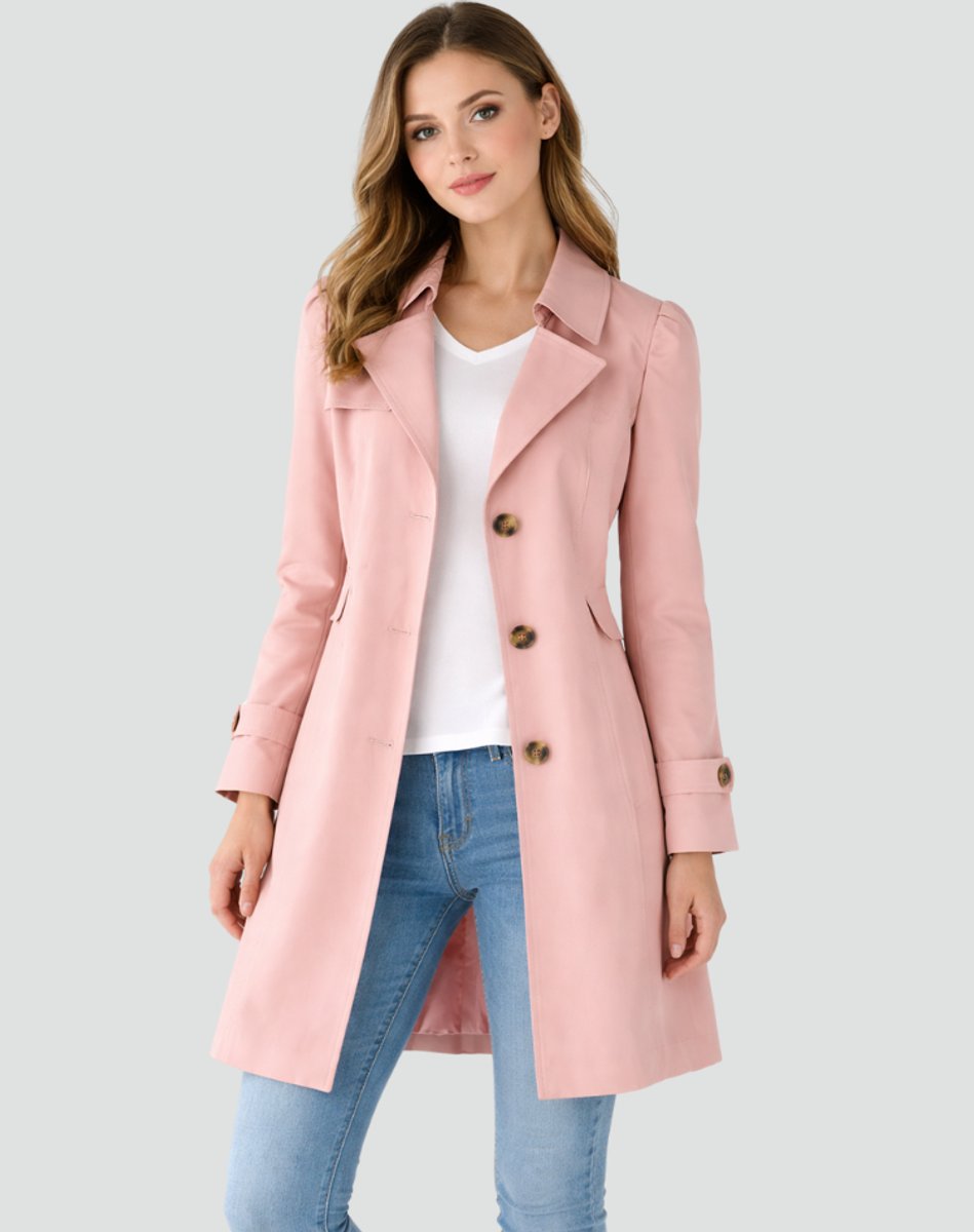 Isabella | Women's Tailored Mid-Length Single-Breasted Trench Coat