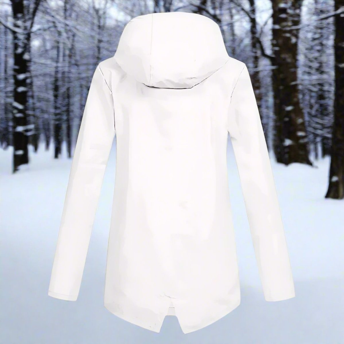 Marlowyra | Women's Waterproof Hooded Longline Rain Jacket