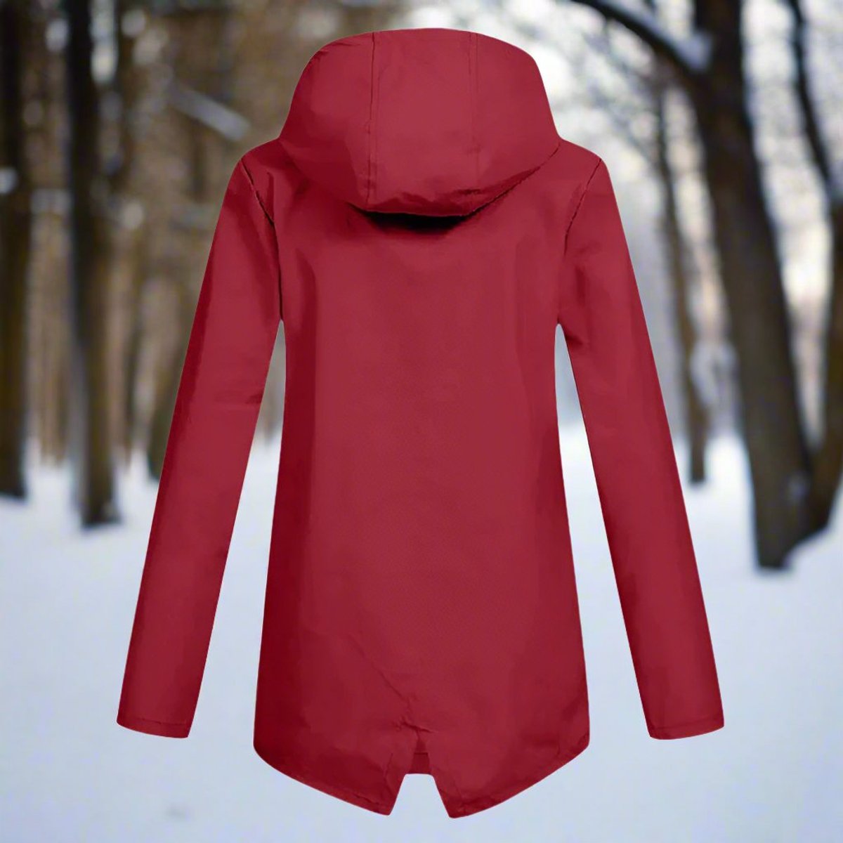 Marlowyra | Women's Waterproof Hooded Longline Rain Jacket