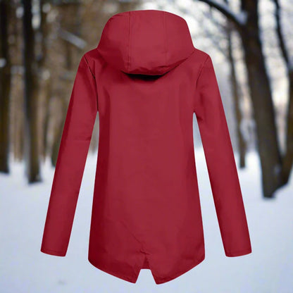 Marlowyra | Women's Waterproof Hooded Longline Rain Jacket