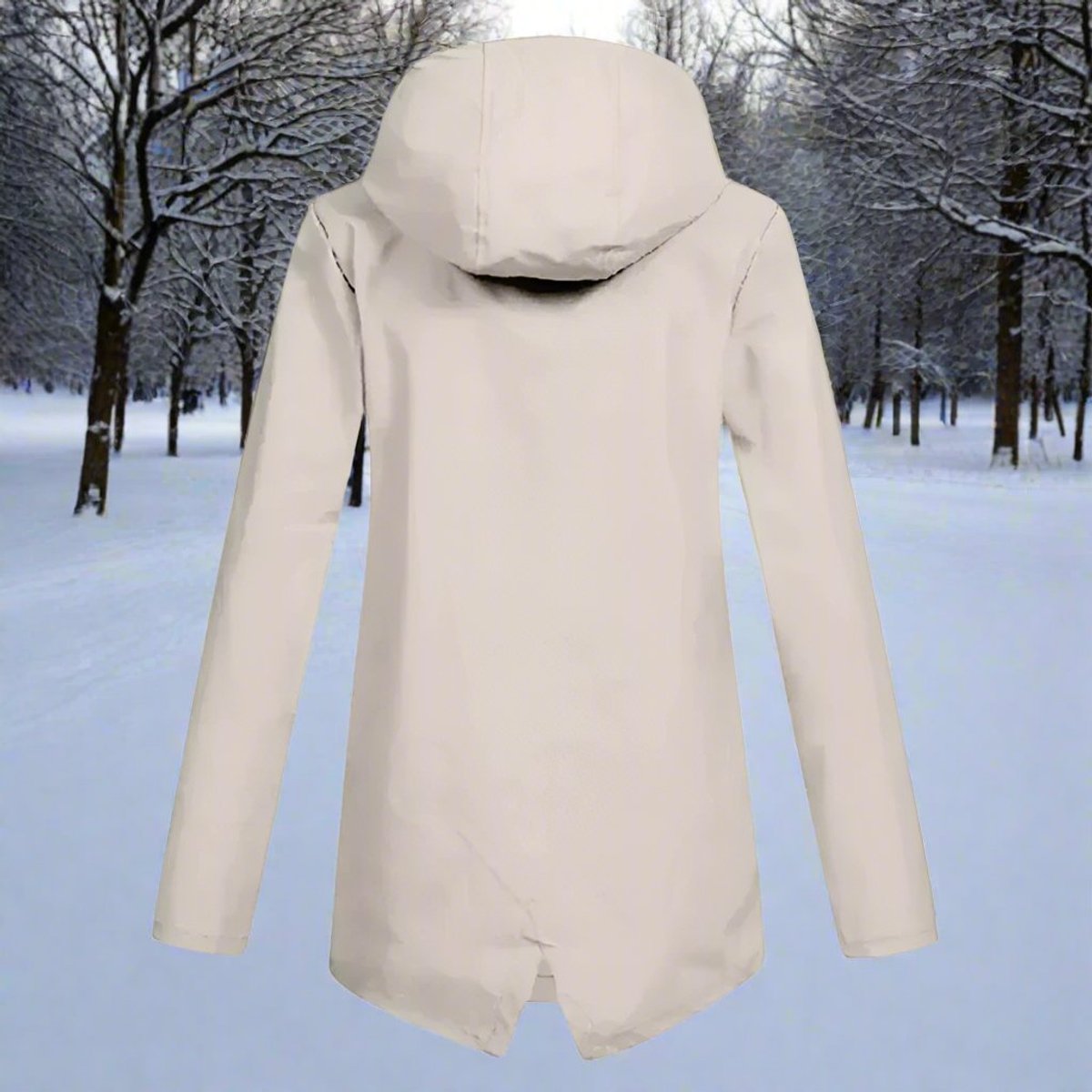Marlowyra | Women's Waterproof Hooded Longline Rain Jacket