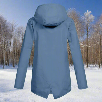 Marlowyra | Women's Waterproof Hooded Longline Rain Jacket