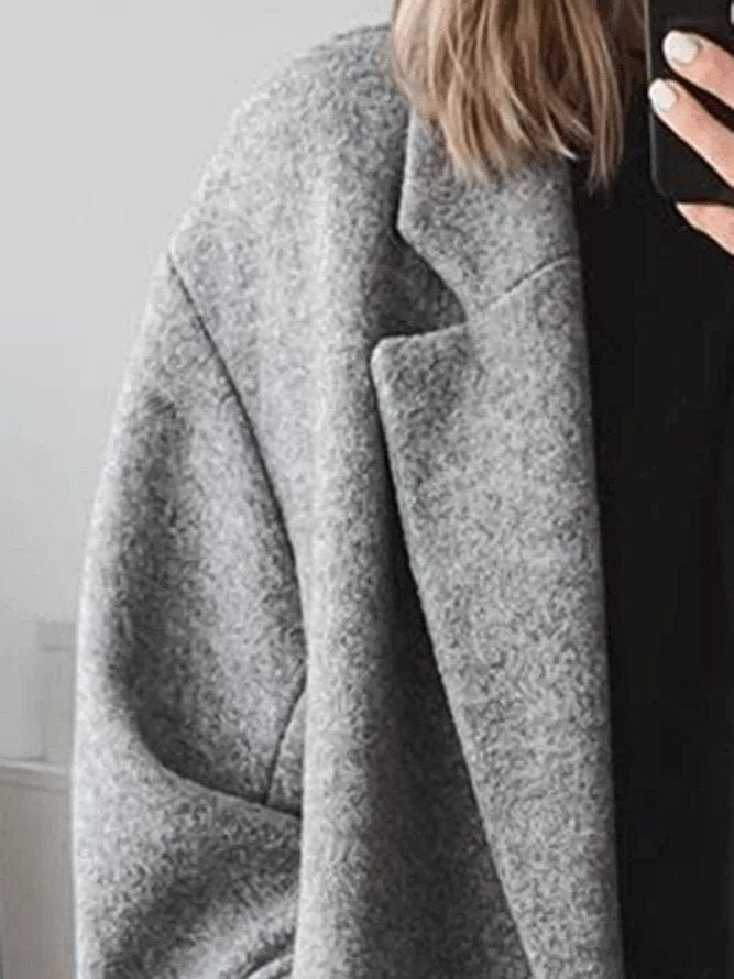 Odessa | Women's Wool Blend Long Coat Double Breasted Oversized Winter Overcoat