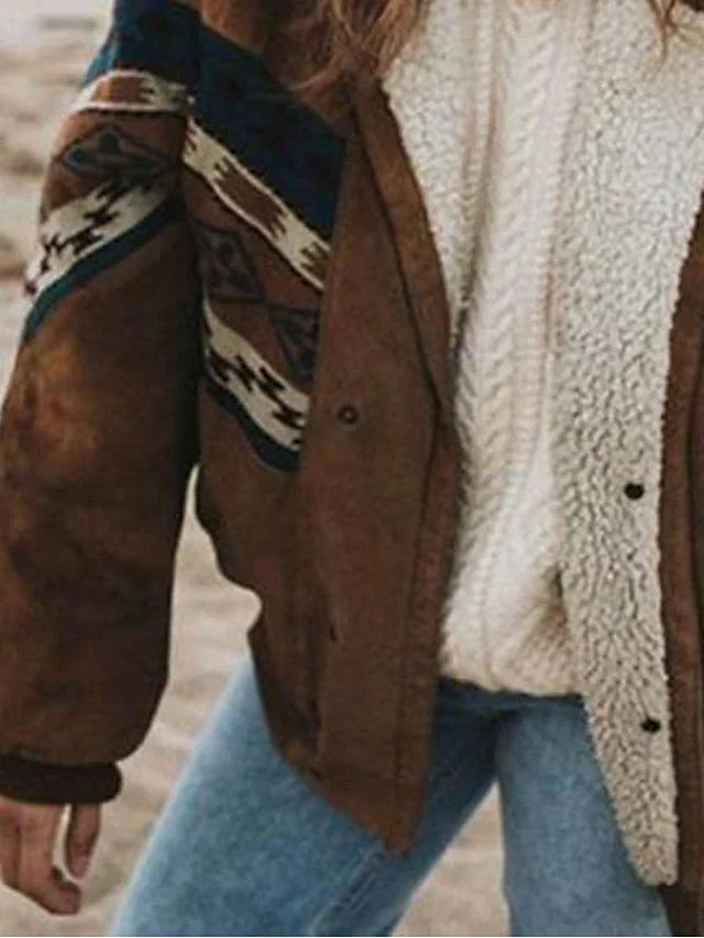 Sorrel | Women's Retro Aztec Print Fleece Lined Winter Jacket